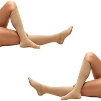 Truform Anti-Embolism 18 Mmhg Knee High 1 Pair Stockings, X-Large - Short Length (Pack of 2), Beige