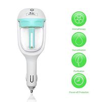 Xixou Car Humidifier, Mini Aroma Diffuser Air Freshener Purifier Aromatherapy Mist Maker with 180 Degree Rotation, Suit for Water Soluble Essential Oils