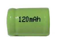 3 x 1/3 AAA NiMH Flat Top Batteries (120 mAh)