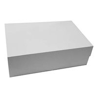 JGF 3 Large Gift Box 14.5x9.5x4.5 Rectangular, Sturdy Luxury Storage Box Magnetic Lid Glossy White, Bridesmaid Groomsmen Proposal Pregnancy Announcement