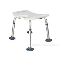 LXFENG U-Type Shower Stool, Height Adjustable Bath/Shower Chair Shower Bench for Elderly and Handicap, 136kg Load Capacity (Size : A)