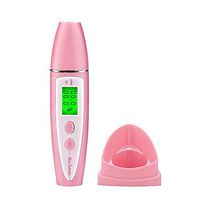 WMC Skin Analyzer Precision Digital LCD Display Facial Body Oil Tester Handheld, Facial Skin Moisture Meter,Pink