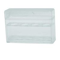Plastic Box and Cover for Digi-Flex Multi Finger Buttons, Holds 4 Pieces, 1 Row of 4