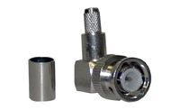 Pyle Home PBNC053 Right Angle BNC Male Plug Connector (3 Piece, Crimp Style)
