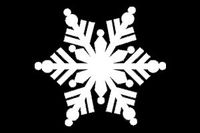 Snowflake Winter Christmas White Decal Vinyl Sticker|Cars Trucks Vans Walls Laptop| White |5.5 x 5 in|LLI634