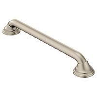 Moen R8736D3GBN Ultima 36-Inch Designer Bathroom Grab Bar with Curl Grip, Brushed Nickel
