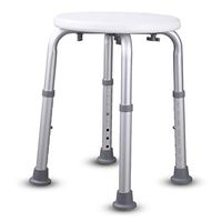 XH Medical Bath Stool Non-Slip Portable Pregnant Women Adult, Aluminum Alloy PE Blow Molding Eight Gear Adjustment Non-Slip Mat Tool-Free Installation