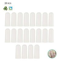 Sporting Style Gel Finger Covers,Silicone Finger Cots,Finger Protector for Women and Men, Great for Trigger Finger, Hand Eczema, Finger Cracking, Finger Arthritis and More(20-Pack)