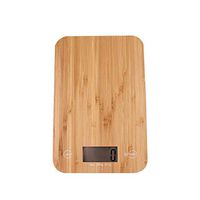 WZ Kitchen Electronic Scales, Environmentally Friendly Natural Bamboo Board Suitable for Family Kitchen Living Room Multifunction 5kg/1g Electronic (Color : Black)