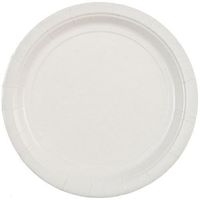 Party Dimensions 70892 20 Count Paper Plate, 9-Inch, White
