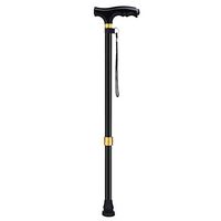 III- LED Light Aluminium Walking Stick with Rubber Ferrule Adjustable Non-Slip Walking Cane for Arthritis Seniors Disabled and Elderly (Size : A)
