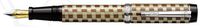 Laban Checkered Flag Brown Weave Medium Point Fountain Pen - LBM-F100