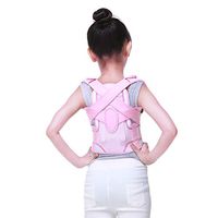 Back correction belt ZHAOSHUNLI Anti-Humpback Student Children Straight Back Artifact Scoliosis Correction Posture Correction Clothing (Color : Pink, Size : XL)
