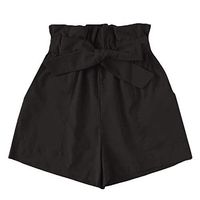 LinqiudD Clearance Fashion Women Pocket Loose Hot Pants Lady Summer Beach Shorts Trousers(Black,S)