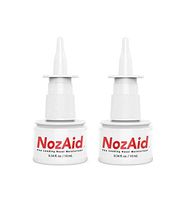 Nasal Moisturizer Spray (2 Pack) w/Sesame Oil .34 Oz - Moisturizing Lubricant for Dry, Crusty, Cracked, Stuffy Nose Relief, Nosebleeds, Clear Breathing - Fragrance and Preservative Free by NozAid (2)