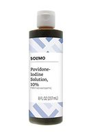 Amazon Brand - Solimo First Aid Antiseptic, 10% Povidone Iodine Solution, 8 fl oz
