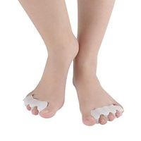 HAIHF Bunion Corrector ＆ Big Toe Straightener, 2 Pairs Bunion Splint Support with Silicone Gel Pad and Toe Separators for Hallux Valgus Pain Relief& Protection