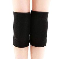 Winter Thickening One Pair Knee Sleeve Pad Support Protector Yoga/Dance/Exercise Fitness Protective Joint Non-Slip Breathable Adjustable Knee Pads Knee Sleeve knee Braces Protection(Black)