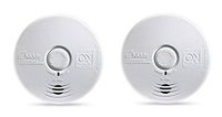 Kidde P3010K-CO Worry-Free Kitchen Photoelectric Smoke and Carbon Monoxide Alarm with 10 Year Sealed Battery (Pack of 2)
