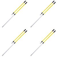 Rubbermaid Commercial Quick-Connect Straight Extension Handle, Yellow (FGQ75500YL00) - 4 Pack