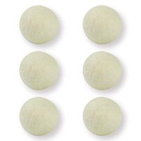 6 Pack XL Reusable Wool Tumble Dryer Balls， 100% New Zealand Wool ，Laundry Balls for Tumble Dryer - Save Drying Time & Nature’s Fabric Softener