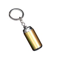 sakd Lighter Electric Arc Lighter Cigarettes Lighter Creative Keychain USB Rechargeable Personalized Cans Model Smoke Lighter Pull Ignition (Gold)