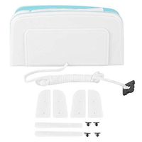 Window Cleaner,Double-Sided Strong Magnetic Window Cleaner Glass Wiper Cleaning Tool for Home Building Use(5-12mm Lake Blue + White)