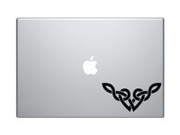 Celtic Pattern #3 - Knot Corner Piece Irish Heritage - 5" Black Vinyl Decal Sticker Car Macbook Laptop