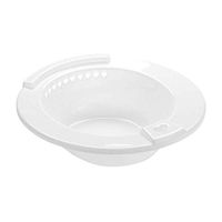 SUPVOX Portable Sitz Bath Toilet Soaking Bath Over-The-Toilet Hip Bath for Pregnant Women White