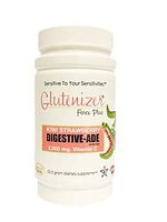 Sufficient C, Glutenizer Force Plus Kiwi-Strawberry Digestive-Ade Drink Mix w/Premium Full Spectrum Vegan Enzymes Plus 2,000 mg. Gut Healing Vitamin C - Stomach Bloat, Acid Reflux, IBS, GERD