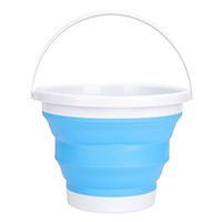 10L Collapsible Plastic Bucket Portable Fishing Water Pail Car Wash Bucket Water Storage Container Space Saving Outdoor Waterpot Bucket for Washing Camping Fishing BBQ Car Washing