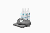IdeaPaint Refresh Set | 3 Ideapaint Dry Erase Cleaner Spray, 8 Ounce and 2 Microfiber Cleaning Cloths (2-Packs, 4 Total)