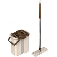 DEI QI Hand-free washing upright cleaning wiper mop wet and dry flat mop household wood floor brick wall cement surface mop mop