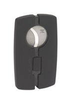 Black Label Baron Cigar Cutter - Carbon Fiber & Rubberized Black Lblc10030