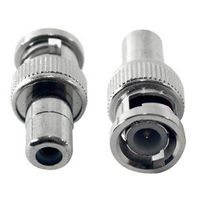 10 Pack BNC Male to RCA Female Coupler Adapter Connector for Cctv Security Surveillance Cameras