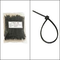 GadKo 4" Nylon Cable Tie 18lbs Black 100pk