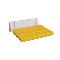 Bath Stool Bathroom Folding Stool Shower Room Entrance Door Wearing Shoes Maternity Room Dressing Room Wall-Mounted Seat (Color : Yellow, Size : 32.8cm32cm)