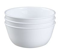 Corelle Coordinates 1032595 Wh Corelle Livingware Super Soup/Cereal Bowl, 28 oz, Winter Frost White, Set of 3