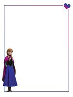 New Frozen Anna Letterhead Stationery Paper 26 Sheets