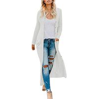 SUIKI Women's Long Cardigan Boho Button Knitted Pullover Jacket Casual Dress Coat Ladies Coats Outerwear Sweatshirt Top Blouse