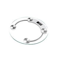 Digital Body Weight Bathroom round Scale, Step-On Technology, 400 Pounds，Precision Measurements ( Color : White )