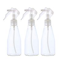Warmshine 3 Pieces 200ML Plastic Cleaning Hand Trigger Spray Bottle Empty Garden Water Clear Gardening Tool