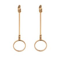 2 Pieces Woman Lady Smoking Cigarette Finger Ring Cigarette Hand Free Holder Suit for Smoker Prevent Beauty from Changing The Color of Fingers Tool (Golden, M)