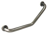 Keeney GB34210PC 18 In. Angled Reversible Grab Bar, Polished Chrome