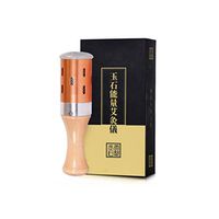 LJQ Portable Stick, Facial Moxibustion Stick Rolling Moxibustion Moxibustion Apparatus (Acupoint Map Moxibustion Insulation Set),Gold