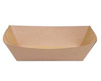 Jumbo (5 Lb.) Kraft Paper Food Tray | 25 Ct