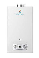 WiseWater Indoor Portable Tankless Water Heater 6L, Liquid Propane Gas, 1.6 GPM High Capacity Tankless Water Heater, White