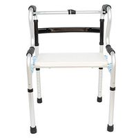 Walking Aids, Multi-Functional Four-Legged Adjustable Folding Elderly Walker Auxiliary Walking Stick Used for Inconvenient Person