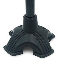 YAMTHR Cane Tip with Quad Support Rubber Foot for Walking Canes 3/4 Inch Shaft, Self-Standing, Anti-Slip Stable Four Point Cane Tip Universal 4 Leg Attachment for Walking Stick - Quad Cane Tip