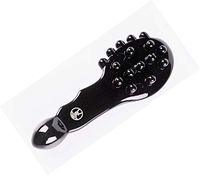 World Best Multi Function Hand Held Massage Brush Comb Ergonomic Design for Headache,Neck and Shoulder Pain, Improve Blood Circulation and Much More (Black Brush)